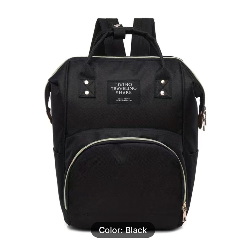 Brand New Huge School Backpack, Travel Bag or Mommy Bag- Black